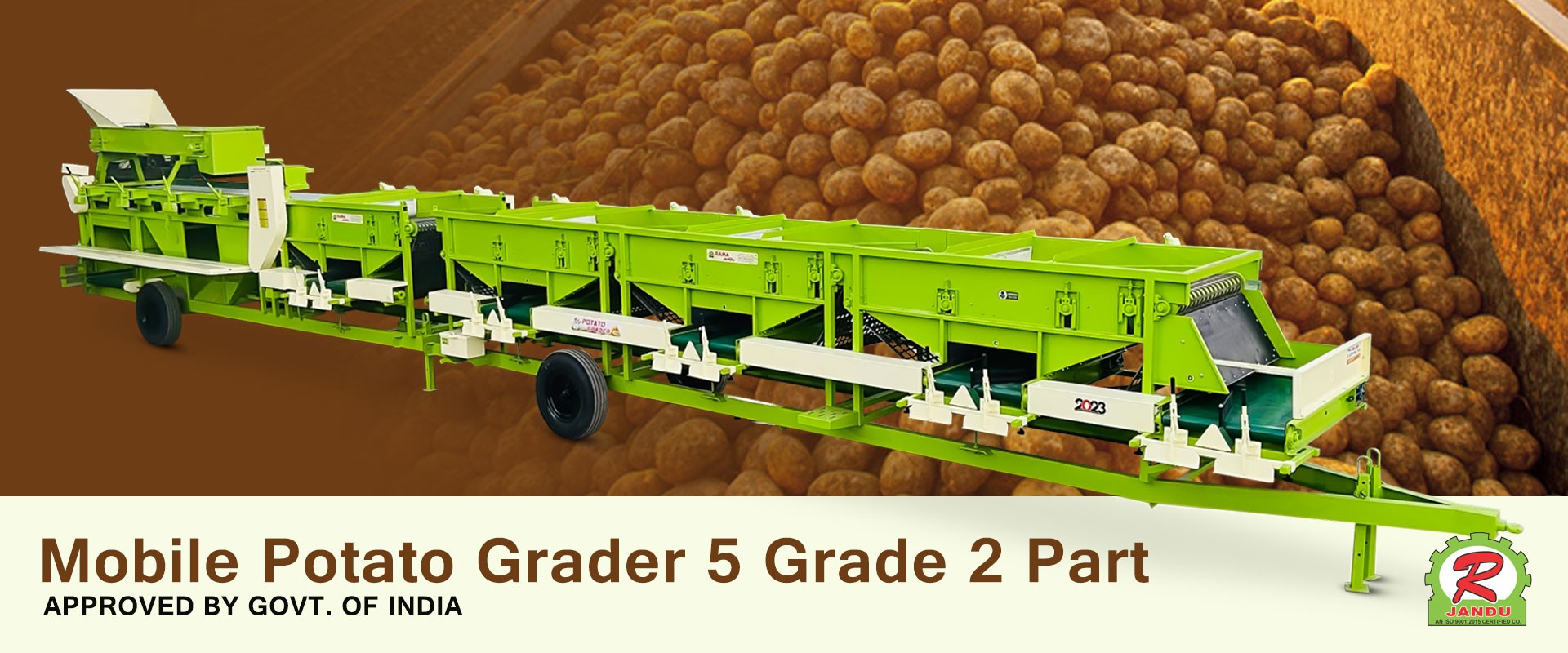 Mobile Potato Grader 5 Grade 2 Part Slide