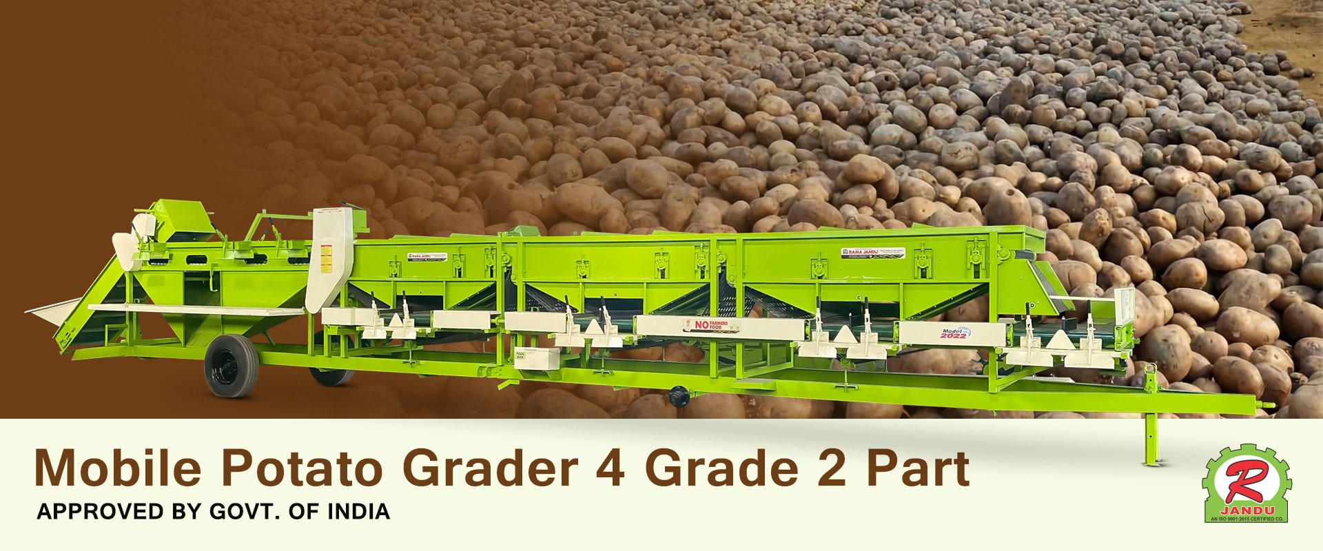 Mobile Potato Grader 4 Grade 2 Part Slide